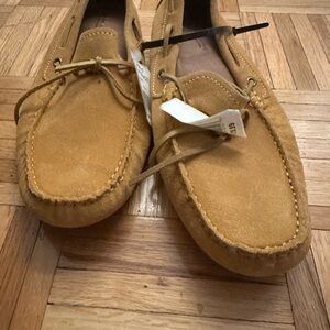 Men's Tan Suede Loafers